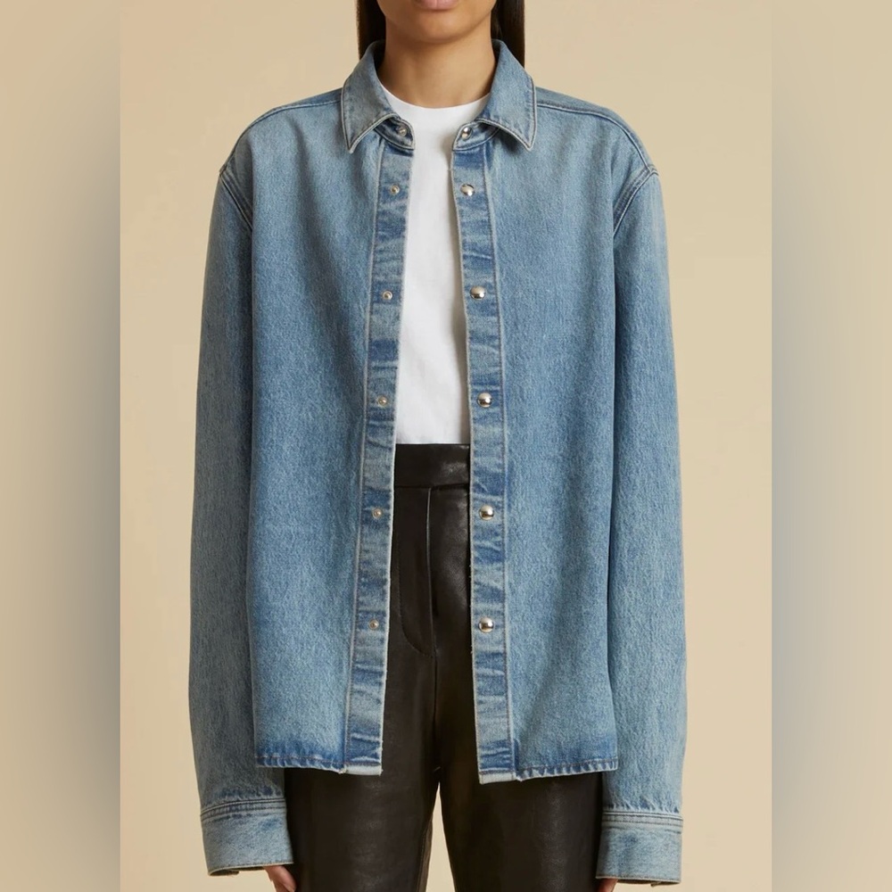 Khaite Argo top denim